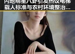 内地明星八卦引发热议电梯载人标准与农村环境整治的对比反思