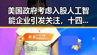 美国政府考虑入股人工智能企业引发关注,十四届全国政协原常委齐扎拉被判无期
